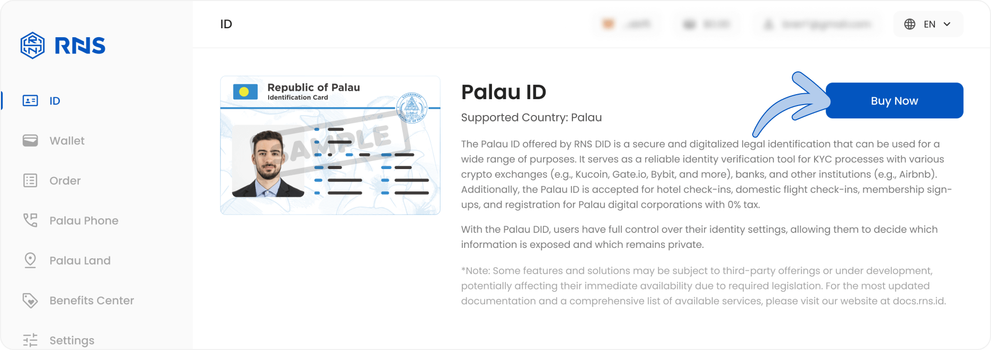 Rns Project Code rns.id - Web 3.0 Digital ID